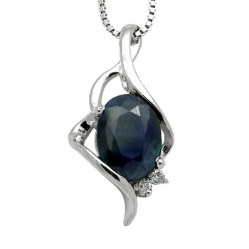 

Collier Qi Xuan_Dark Blue Stone Simple Elegant Pendant Necklace_Real Necklace_Quality Guaranteed_Manufacturer Directly Sale