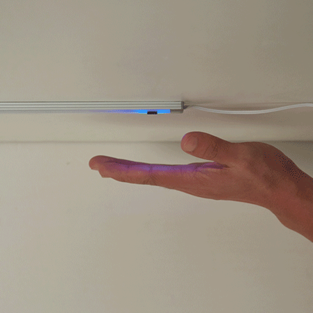 50 см ручной переключатель развертки жесткий светодиодный светильник бар ультра тонкий светодиодный датчик для освещения шкафа