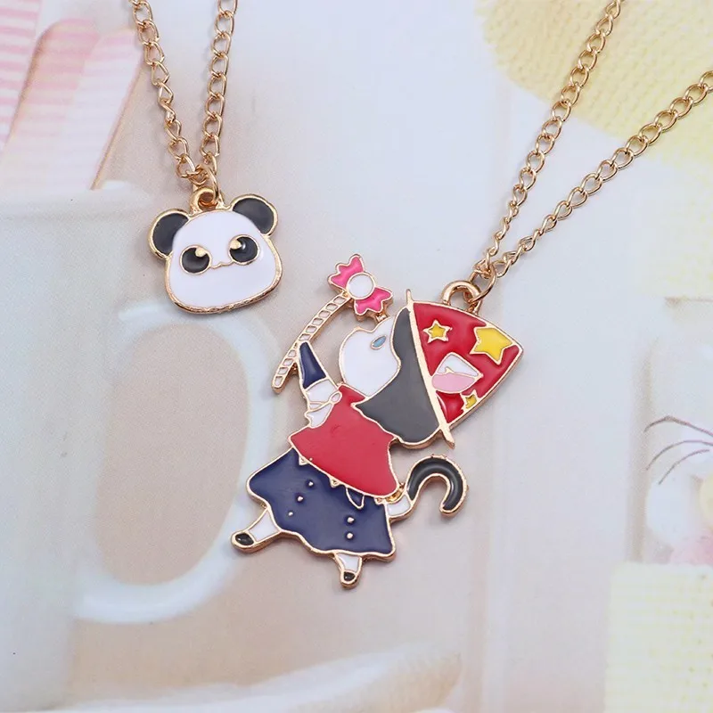 Cute-Animal-Necklace-For-Women-Kawaii-Rabbit-Bunny-Pendant-For-Girls-Colorful-Cartoon-Anime-Duck-Panda (2)