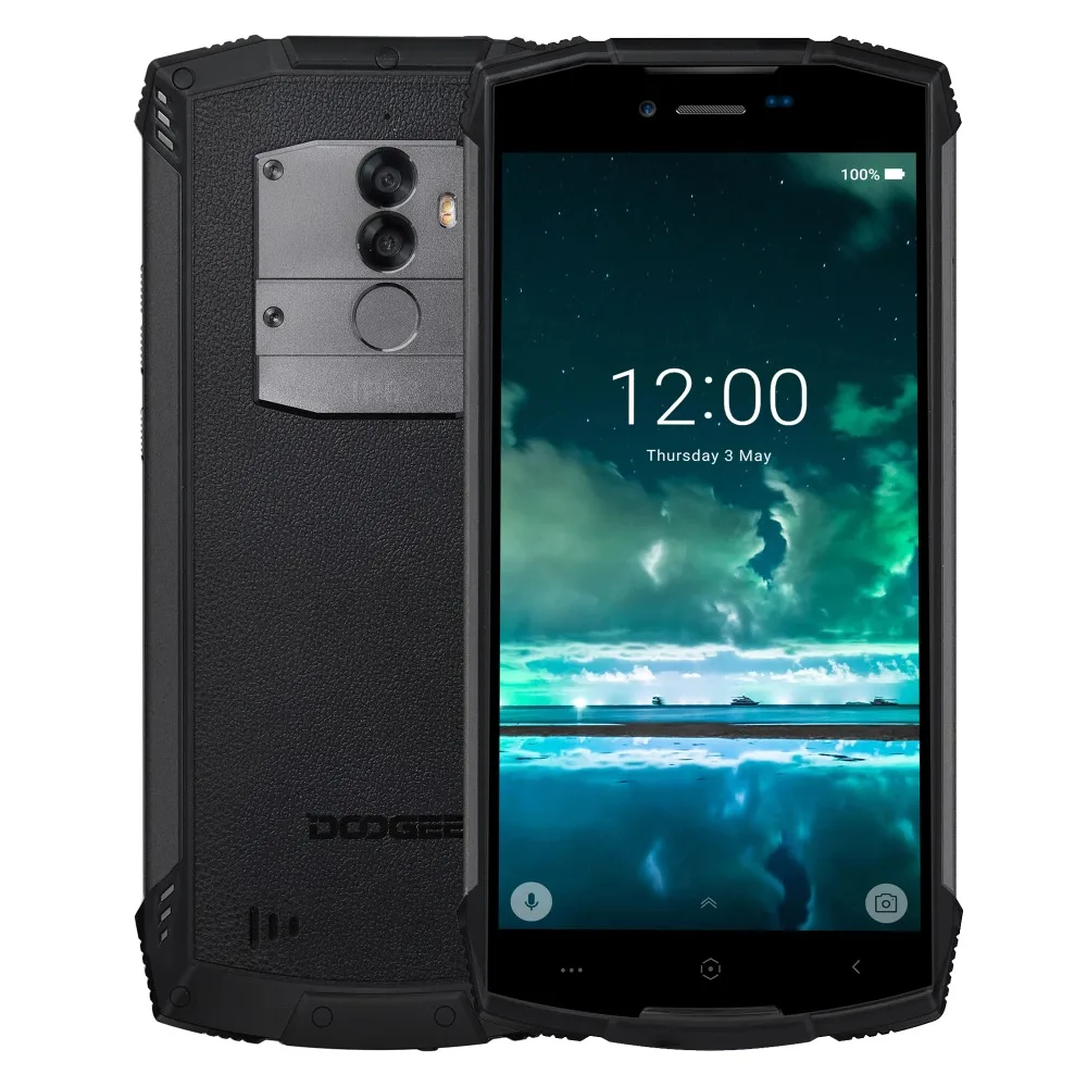 DOOGEE S55 IP68 водонепроницаемый смартфон 4 Гб 64 Гб 5500 мАч MTK6750T Восьмиядерный 5,5 дюймов Android 8,0 Dual SIM 13,0 МП Volte OTA gps Pho