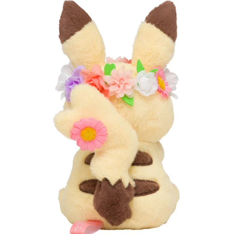 Японский мультфильм аниме kawaii piqiu Пикачу и Eevee с цветком головное кольцо Ver.