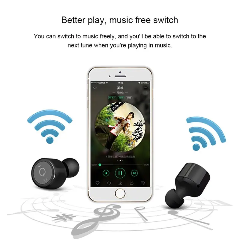 Twins Wireless Bluetooth Earphones For Apple iPhone X XR XS Max X S 8 7 6 6S Plus SE 5 5S 4S Headset Headphones Phone Accessory