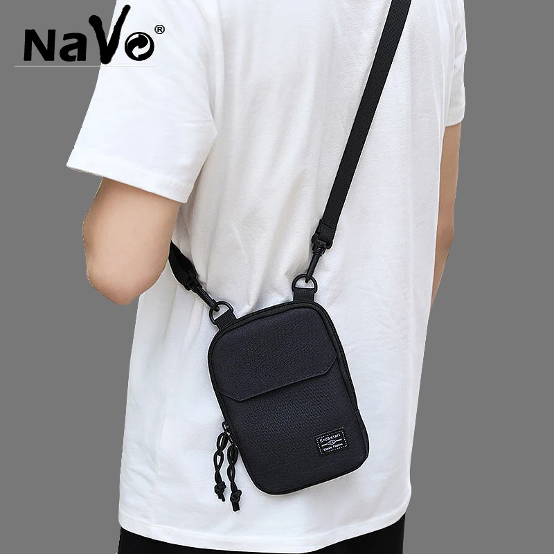 

Waterproof Men's Small Messenger Bag Light Weight Casual Crossbody Bags Mini sling bag for men Women Nylon Small Phone Pouch