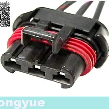 Longyue 20pcs 3 way Metri-Pack 630 VHD водонепроницаемый разъем жгута вентилятор охлаждающей жидкости соединения двигателя сбоку-86/87 15 см