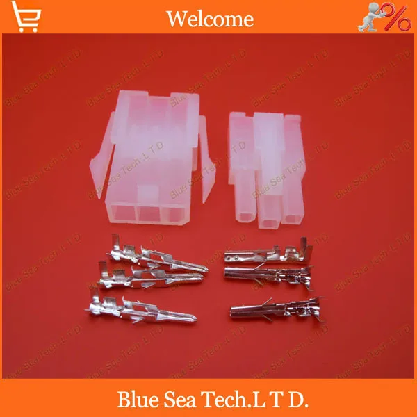 

3 Pin/way 4.2mm 5557 wiring terminal Electrical connector kit (Housing+Terminal) for car/motorcycle/boat ect.