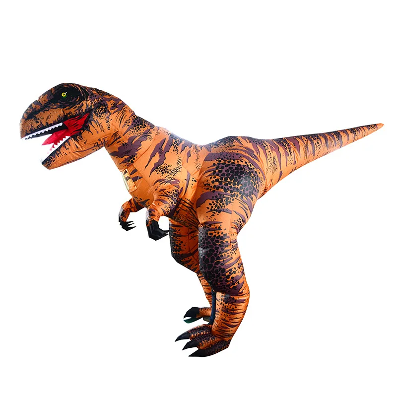 

H&ZY Inflatable Dinosaur T REX Costumes Blow Up Fancy Dress Tyrannosaurus Velociraptor Dinosaur Cosplay Costume For Unisex Adult
