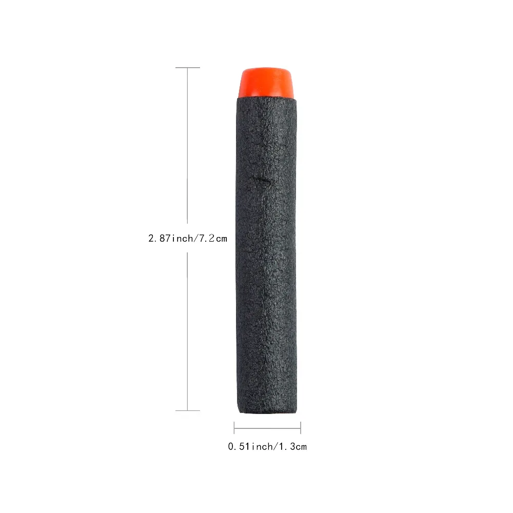 50 шт. для Nerf пулями мягкими дырочку головы 7 2 см заправка игрушка дартс черный