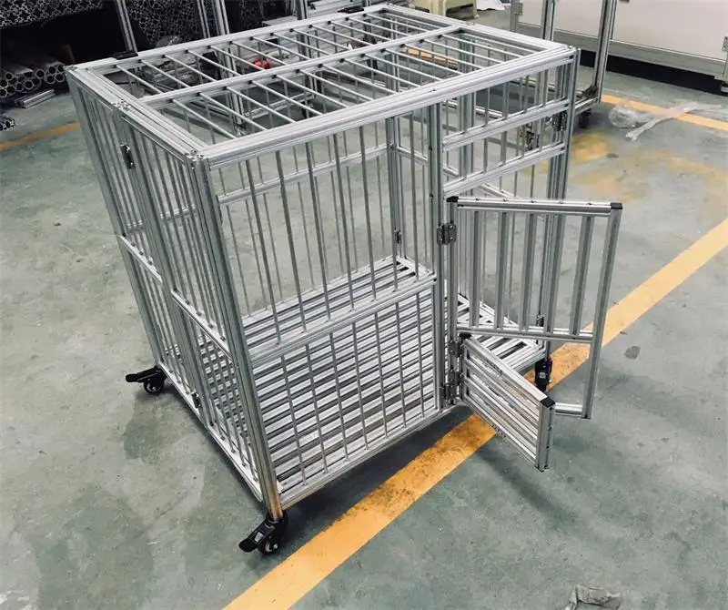 Алюминий profie для складной клетки собак клетка домашних животных chien de transport pour