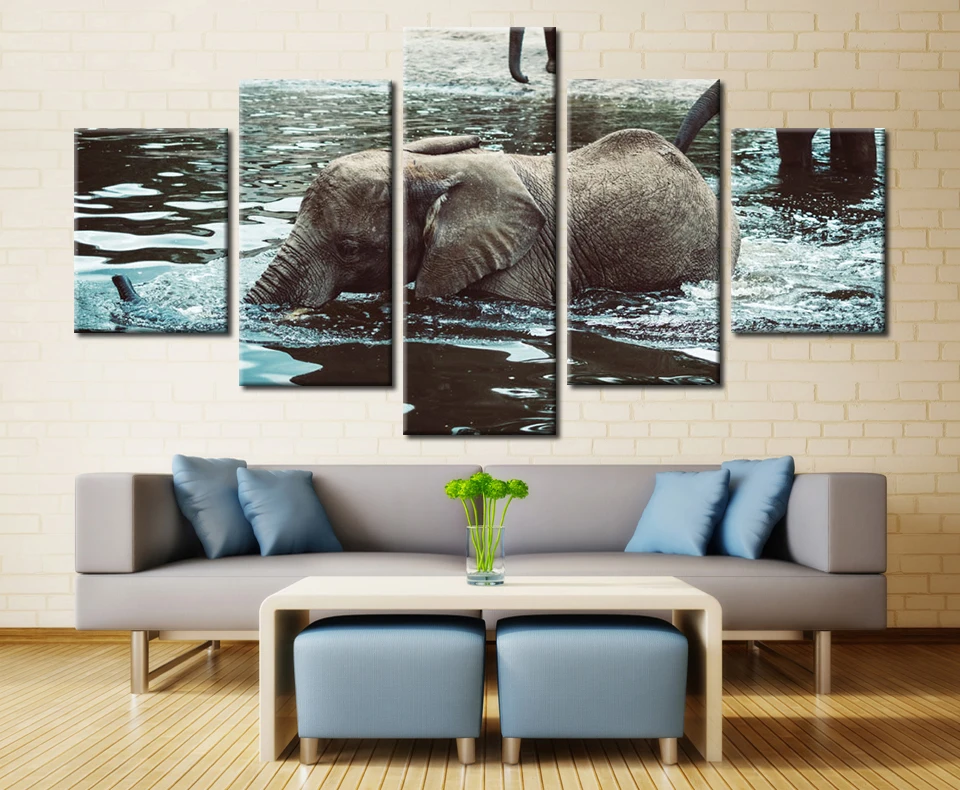 Forbeauty 5 Piece Canvas Painting For Livingroom Elephant Auto Insurance Get A Quote Save A Ton On Car Insurance Canvas Painting 5 Pieces5 Piece Canvas Aliexpress