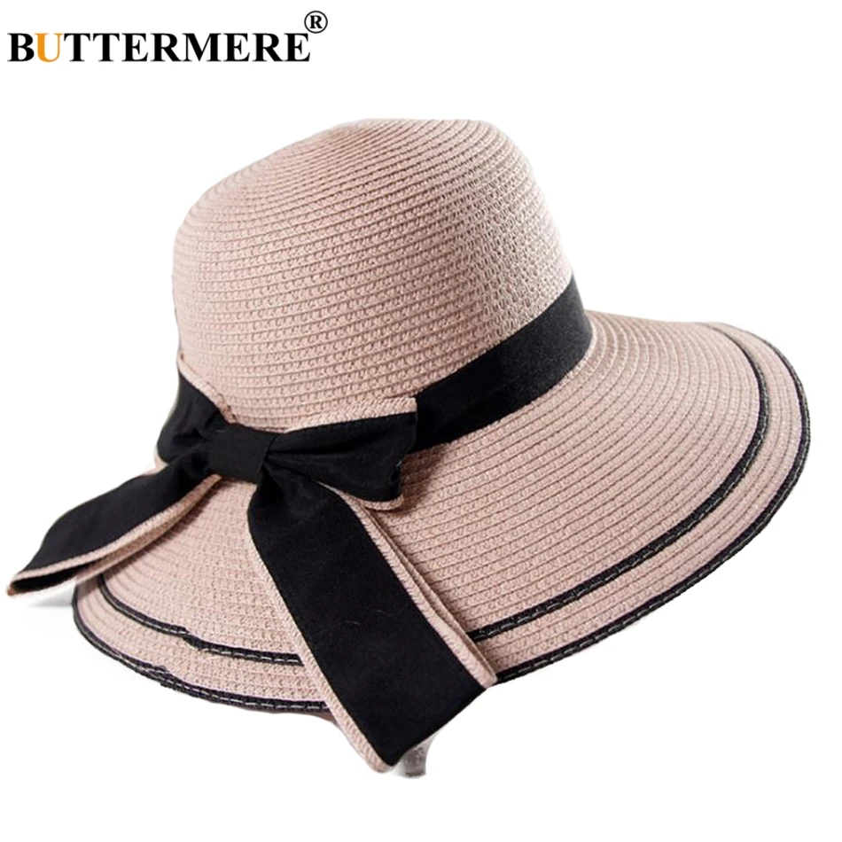 BUTTERMERE الوردي قبعات للحماية من الشمس النساء عارضة الأشعة فوق البنفسجية واسعة حافة الشمس شاطئ كاب الإناث Bowknot أنيقة عطلة قبعات صيفية جديد الأز... BUTTERMERE الوردي قبعات للحماية من الشمس النساء عارضة الأشعة فوق البنفسجية واسعة حافة الشمس شاطئ كاب الإناث Bowknot أنيقة عطلة قبعات صيفية جديد الأز...