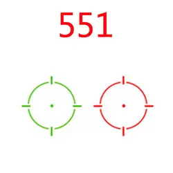 Новинка; Лидер продаж 551 Открытый Тактические Охота оптика Reflex Голографические Зеленый и красный точка зрения с 20 мм рейку для Стрельба
