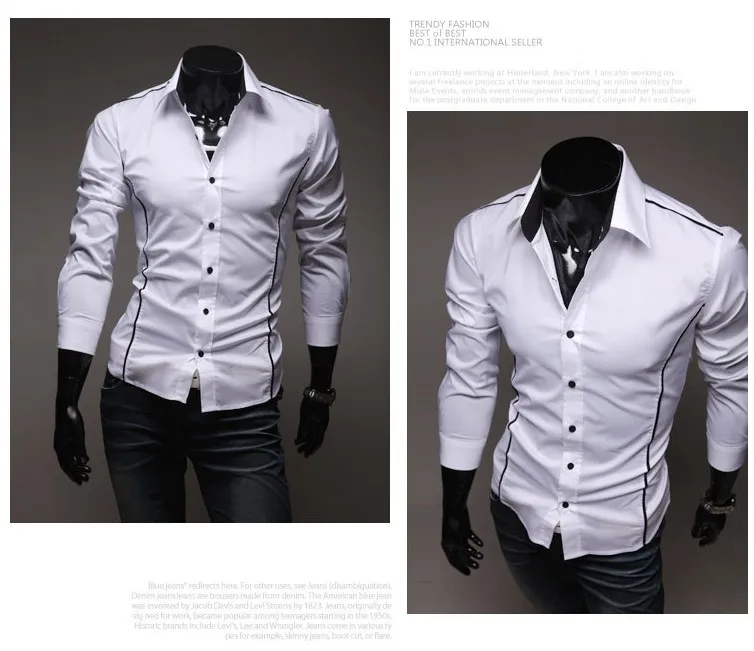 Camisa masculina, мужская повседневная рубашка с длинным рукавом и принтом, приталенные мужские рубашки, camisa social masculina
