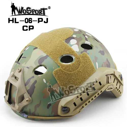 HL-06-PJ-CP WoSporT военный Быстрый Шлем полупокрытый Регулируемый страйкбол Пейнтбольный Варгейм охотничий как в CS открытый Тактический материал шлем - Цвет: HL-06-PJ-CP