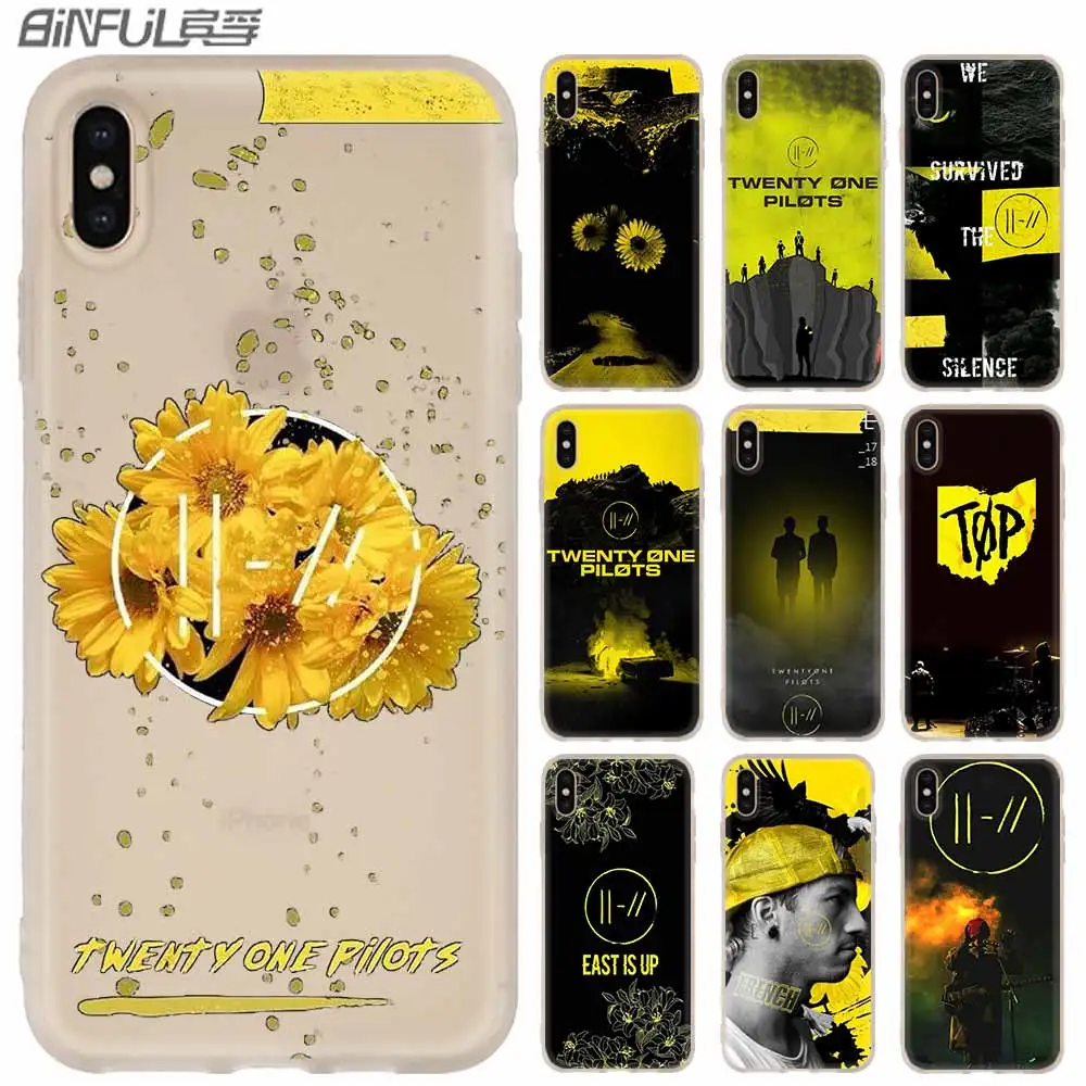 Мягкий чехол Twenty One Pilots 21 для iPhone 12 11 Pro X XS Max XR 8 7 6 Plus 5s SE 2020 S 1 Mini|Бамперы| |