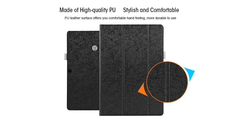 Tri-foldable Protective Case Auto Sleep / Wake Up Function for Teclast T10 