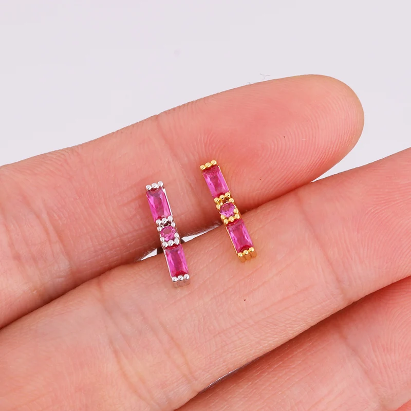Sellsets 1 шт. штанга нержавеющая сталь кривая прямая планка CZ Tragus Daith Helix шпильки Lobe украшения для ушного пирсинга
