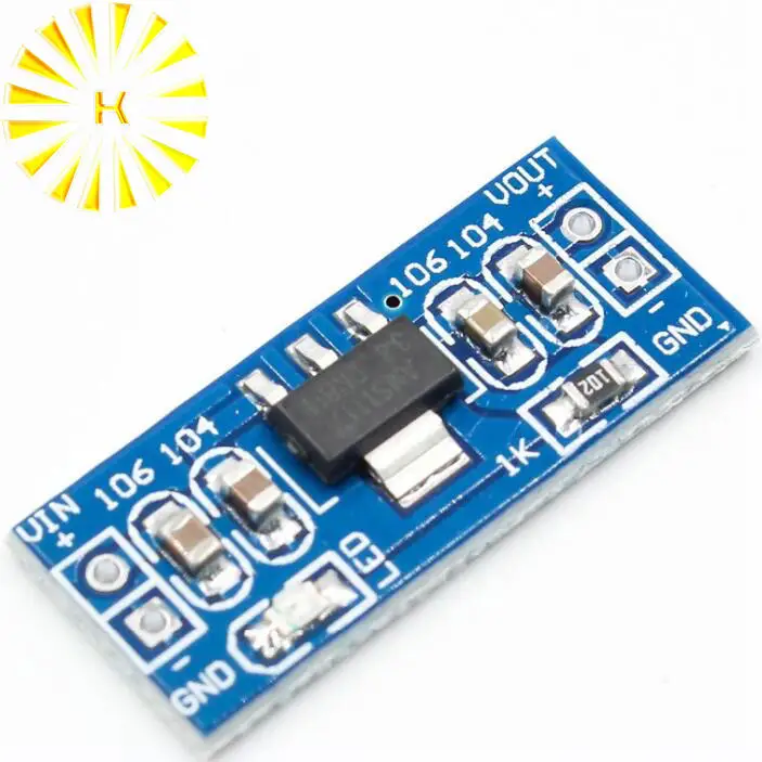 

High quality LM1117 AMS1117 4.5-7V turn 3.3V DC-DC Step down Power Supply Module bluetooth Raspberry pi Connector