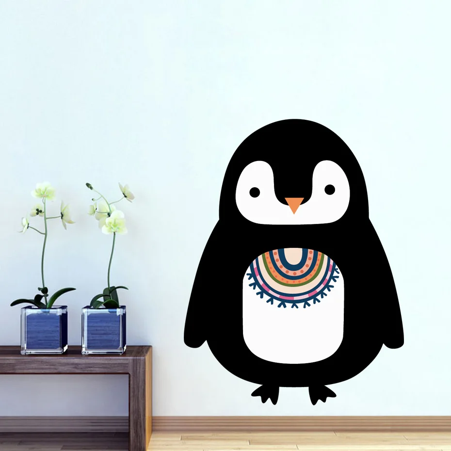 

Lovely Penguin Lamb Bear folk-custom Style Wall Decal Children's Kids Art Vinyls Stickers Living Room Bedroom Home Decor Mural