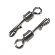Minfishing 50 шт./лот высокое качество изменить Рыбалка Вертлюжок из нержавеющей стали приспособления для рыбалки рыболовные снасти