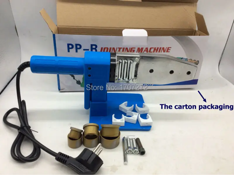 Температурный контроль PPR сварочный аппарат, Машинка для сварки пластиковых труб AC 220V 600W 20-32mm