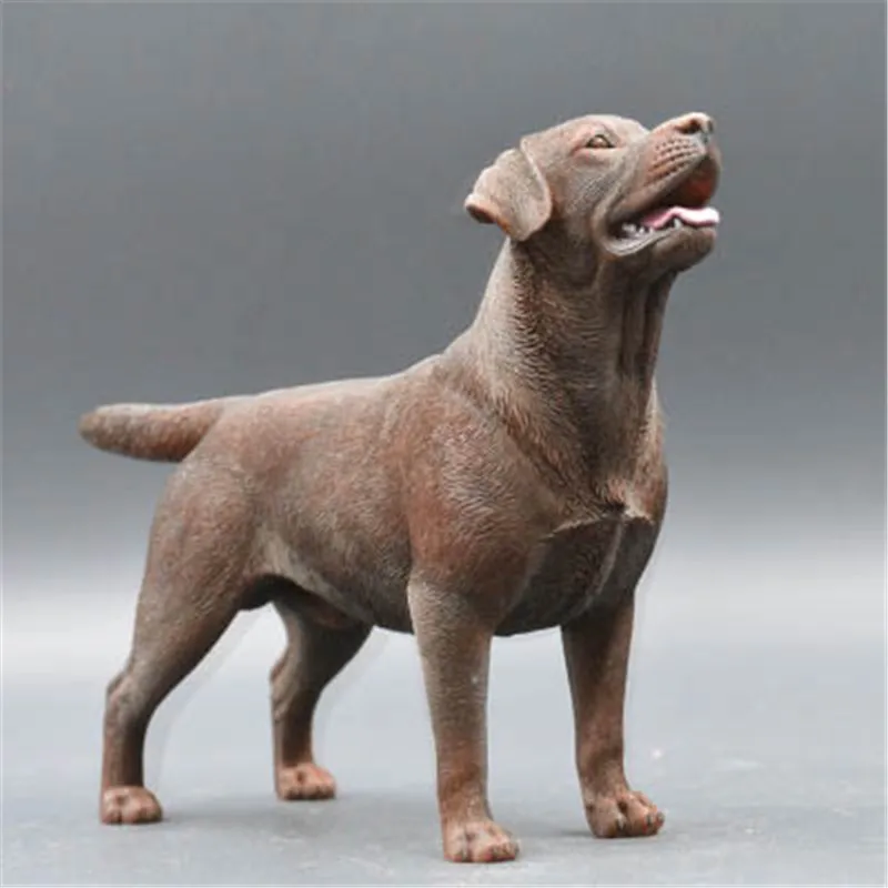 

Simulation Animal Cute Puppy Statue Show Dog Labrador Retriever Creative Home Decor Resin Action Figure Collectible Model Toy