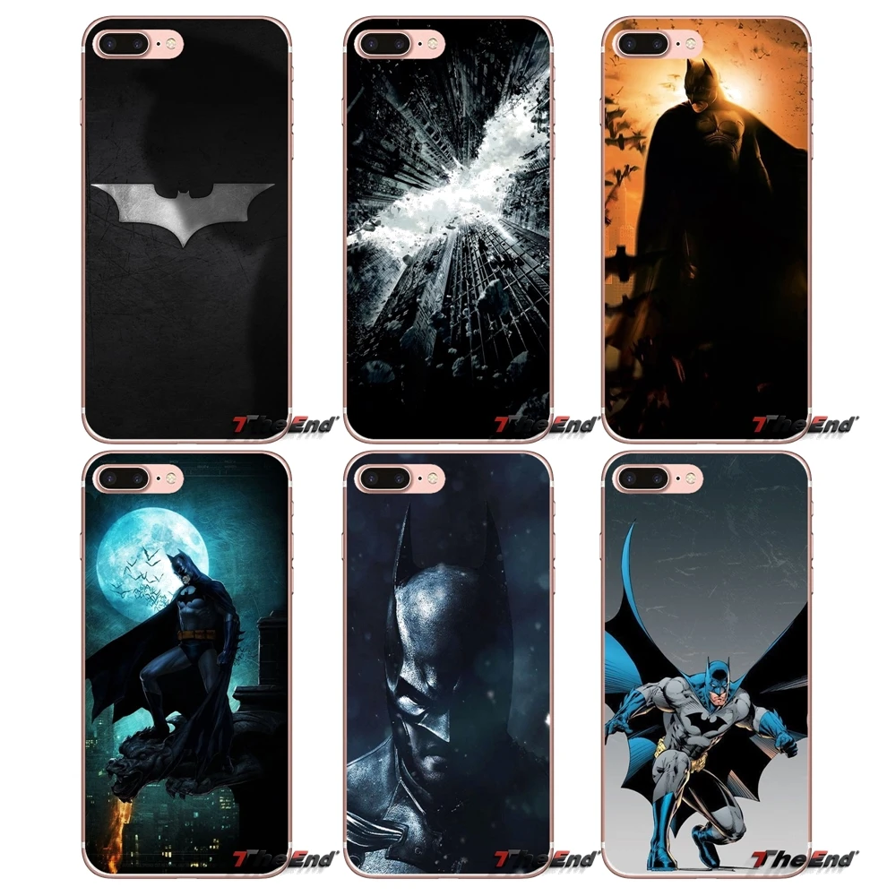 

Soft Silicone TPU Case For Samsung Galaxy S2 S3 S4 S5 MINI S6 S7 edge S8 S9 Plus Note 2 3 4 5 8 Coque Fundas Silver Batman Phone