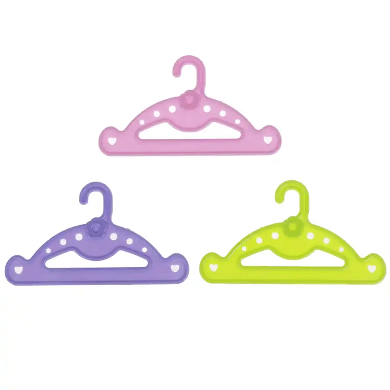 12 Purple Heart Doll Hangers Fits 18 Inch American Girl Doll Clothes