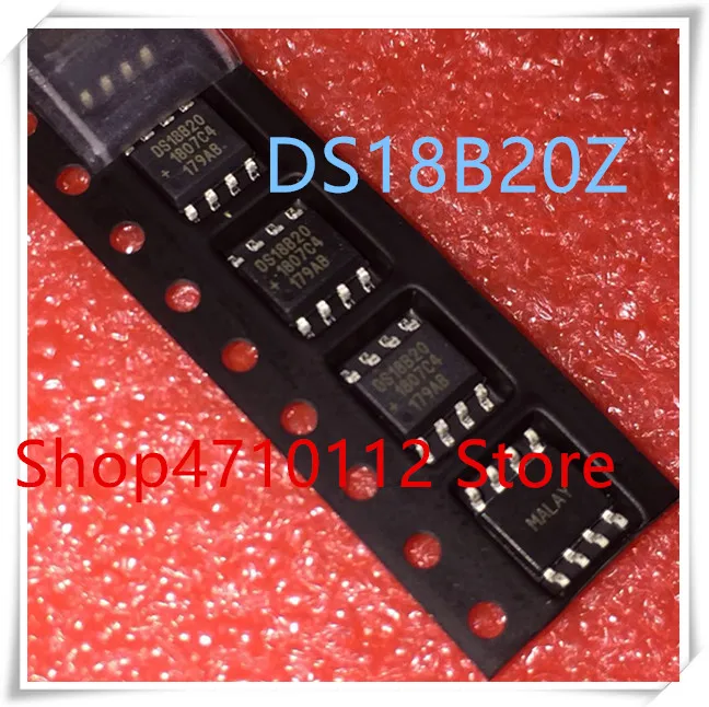 Новинка; 10 шт./лот DS18B20 DS18B20Z 18B20 лапками углублением SOP-8 IC
