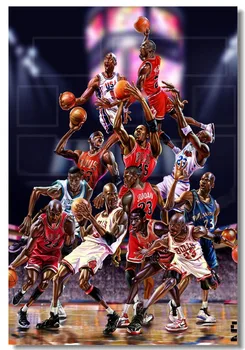 

Michael Jordan MJ 23 MVP Last Shot Utah BasketbaSILK POSTER Decorative painting 24x36inch