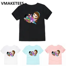 Kids Korte Mouwen Meisjes & Jongens Grappige t-shirt Kinderen Cartoon Littlest Pet Shop Print T-shirt Fashion Baby Kleding, HKP5262B(China)