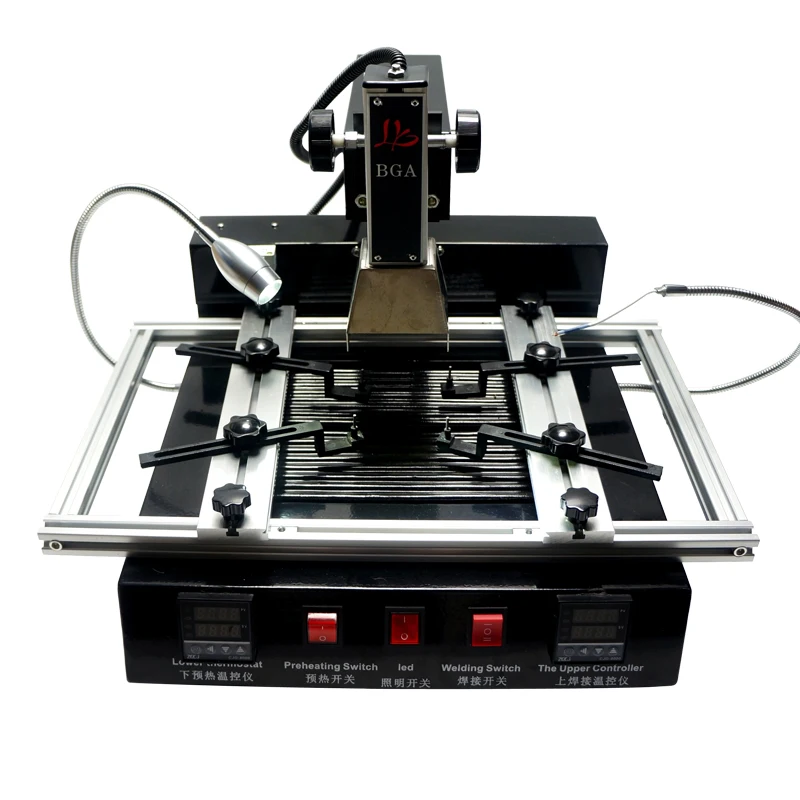 LY M770 infrared BGA Soldering Rework Station for motherboard chip repair with reballing stencils brush Tweezers pen