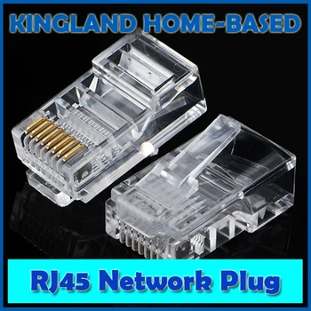 

Free Shipping Brand New 200 PCS Crystal Head RJ45 CAT5 CAT5E Modular Plug Gold Plated Network Connector