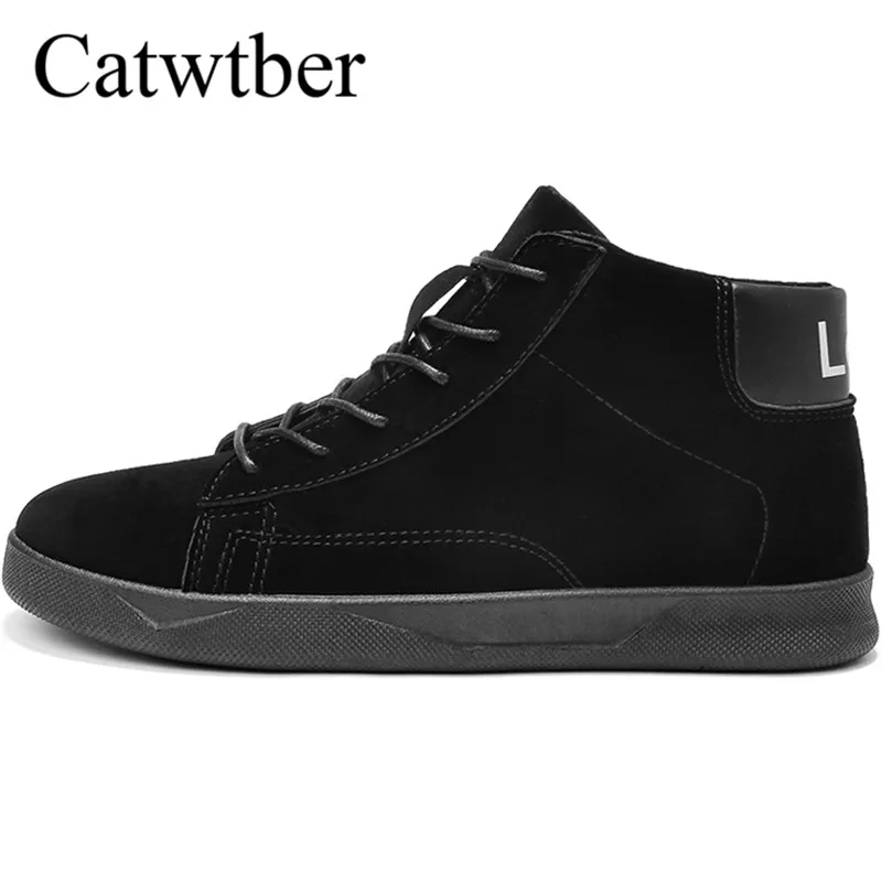 

Catwtber 2018 New Arrival Fashion Autumn Winter Men's Boots Lace Up Gray Brown Male Ankle Boots Working Man Outdoor Trainer
