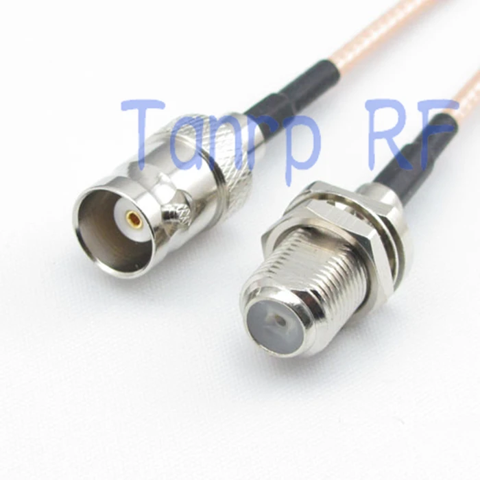 

15CM Pigtail coaxial jumper cable RG316 extension cord 6inch BNC female jack to F female jack RF adapter connector