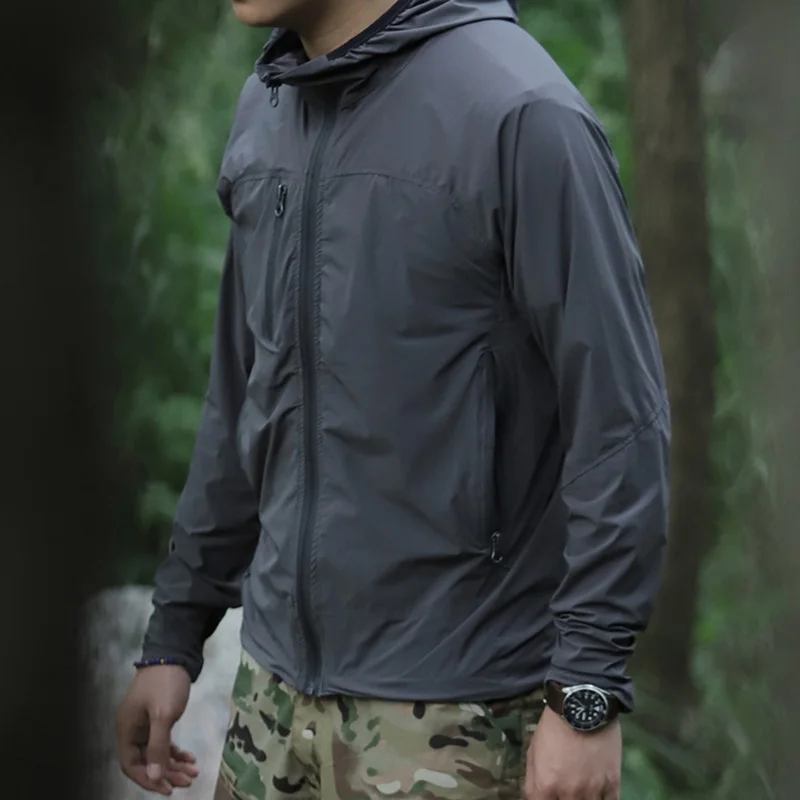 New Hot Men Women Ultrathin Coat Sun Protective Dry Fast Breathable Elastic Coat for Outdoor YAA99