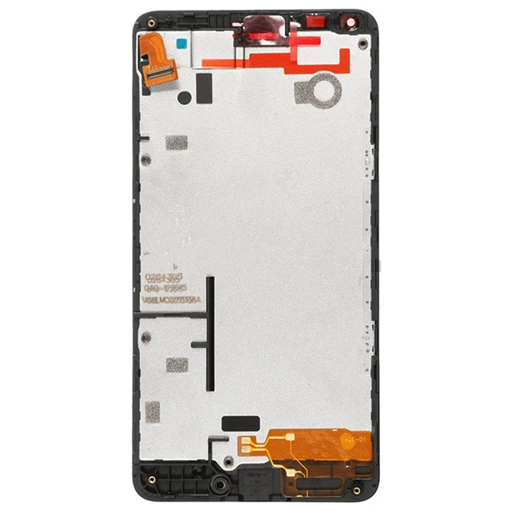 replacement_part_for_microsoft_lumia_640_lte_dual_sim_lcd_screen_and_digitizer_assembly_with_front_housing_-_black_-_microsoft_logo_-_a_grade_1_