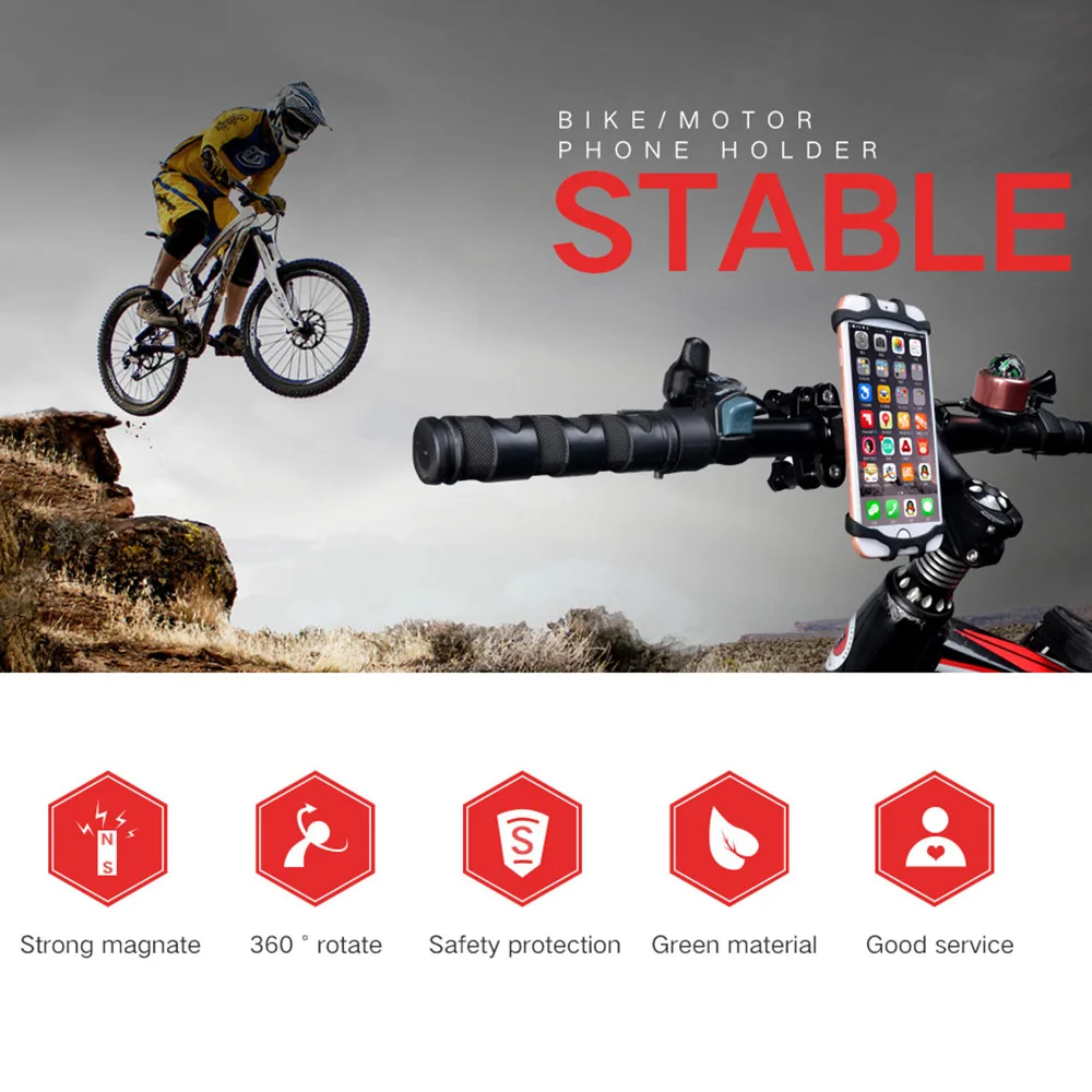 BicyclePhone держатель для смартфона Универсальный мобильный телефон держателя телефона велосипед подставка для руля gps кронштейн на магните