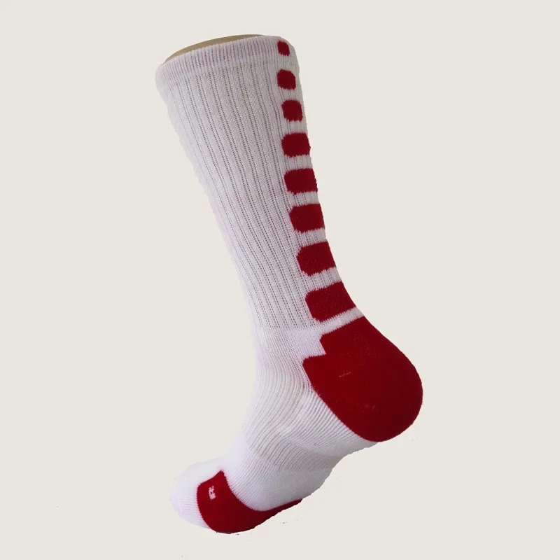 basketball socks white red