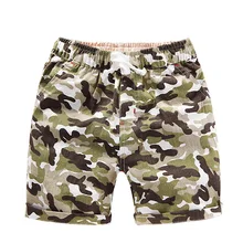 Детская одежда для пляжа, Короткие штаны для маленьких мальчиков, летние хлопковые леггинсы, шорты с камуфляжным принтом, эластичные на талии для отдыха, спортивная одежда