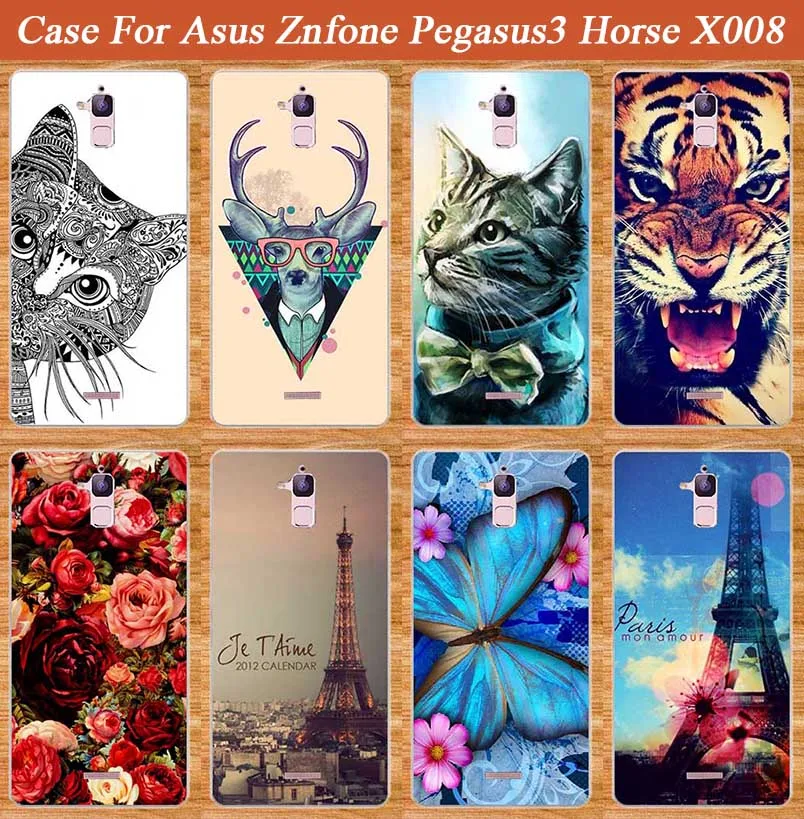 

HOT! For ASUS Zenfone Pegasus3 Horse Pegasus 3 X008 Soft TPU Case Cover Fashion Towers Stylish FOR Asus Pegasus3 X008 cover case