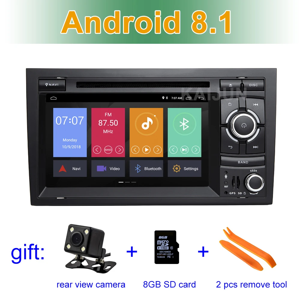 

Android 8.1 Car DVD Multimedia Player for Audi A4 S4 RS4 2002 - 2007 with WiFi BT GPS Radio Stereo