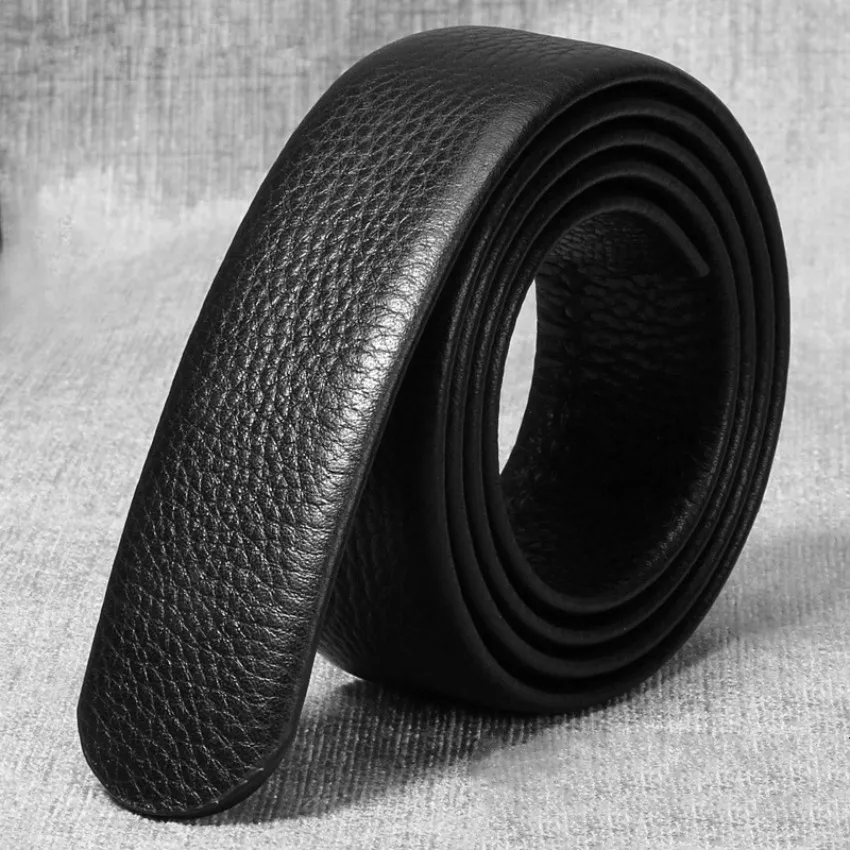 

Buckle Free Men Automatic Buckle Leather Belt First Layer Cowskin Quality Assurance Length 110/115/120/125/130cm