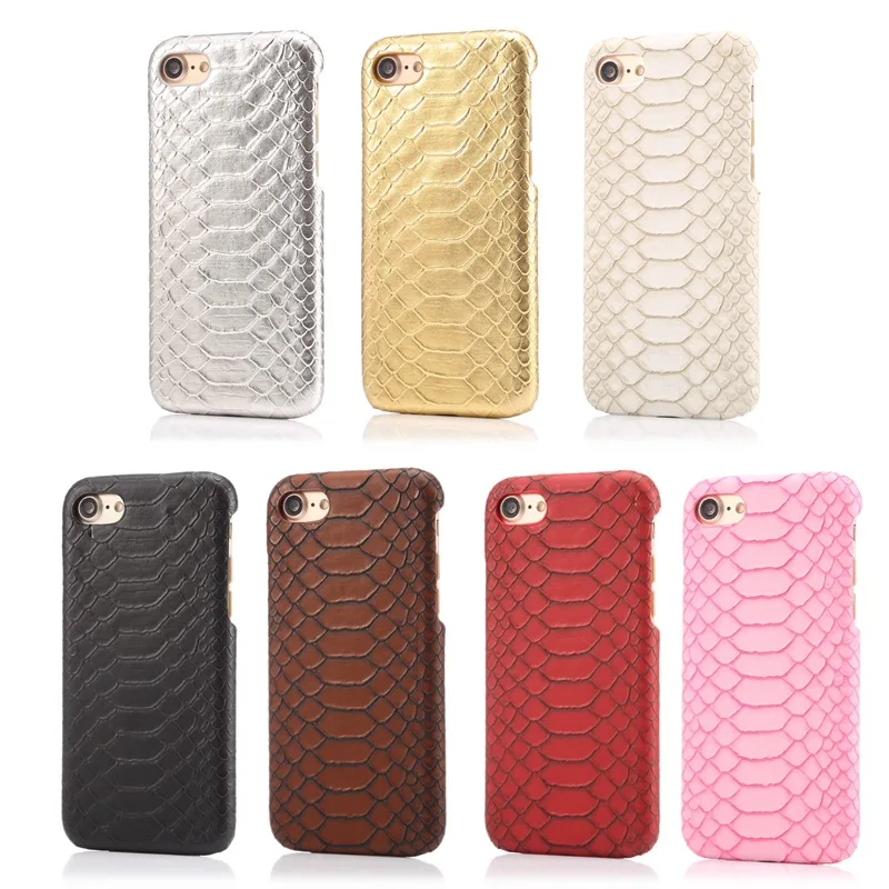 

Retro Snake Skin Case For iPhone 7plus 8plus 6 6S Plus Fashion Protective PC Leather Hard Cover For iPhone X XR XS Max Back