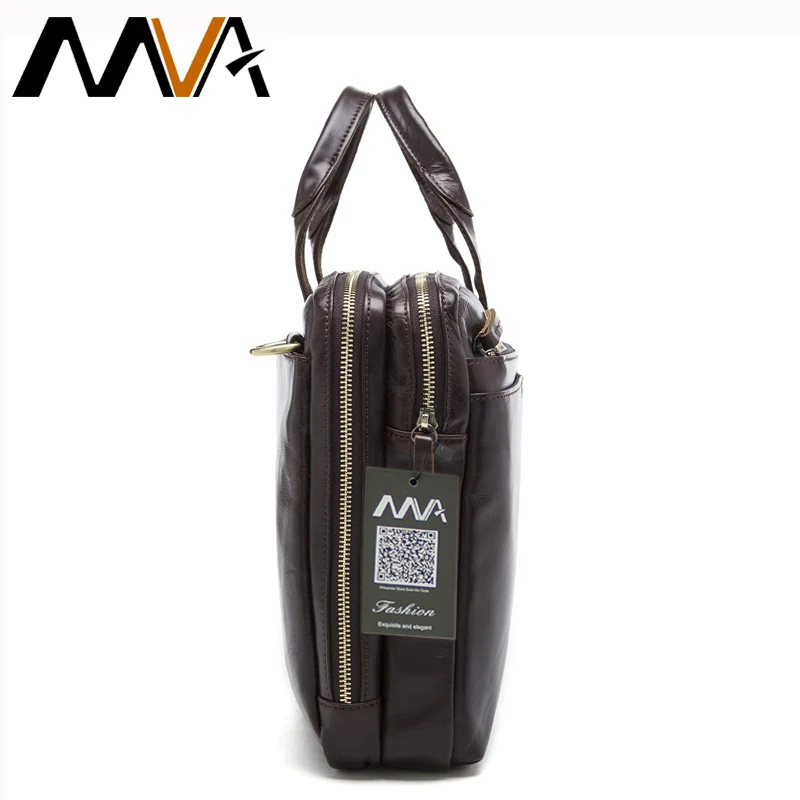 MVA Briefcase Male Messenger Bag men's Genuine Leather Bag for Document Men Shoulder travel Handbags satchel laptop 14 inch 8902 MVA Briefcase Male Messenger Bag men's Genuine Leather Bag for Document Men Shoulder travel Handbags satchel laptop 14 inch 8902