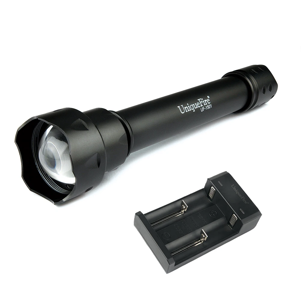 Portable Flashlight Uniquefire 1501 850NM IR LED Adjustable Zoomable