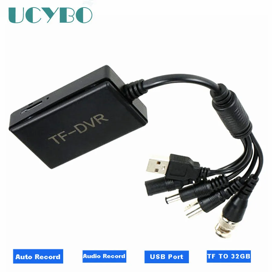 

Surveillance CCTV Mini DVR 1CH Digital Video Recorder TF SD Card Audio Recording For Security Analog Camera motion detection