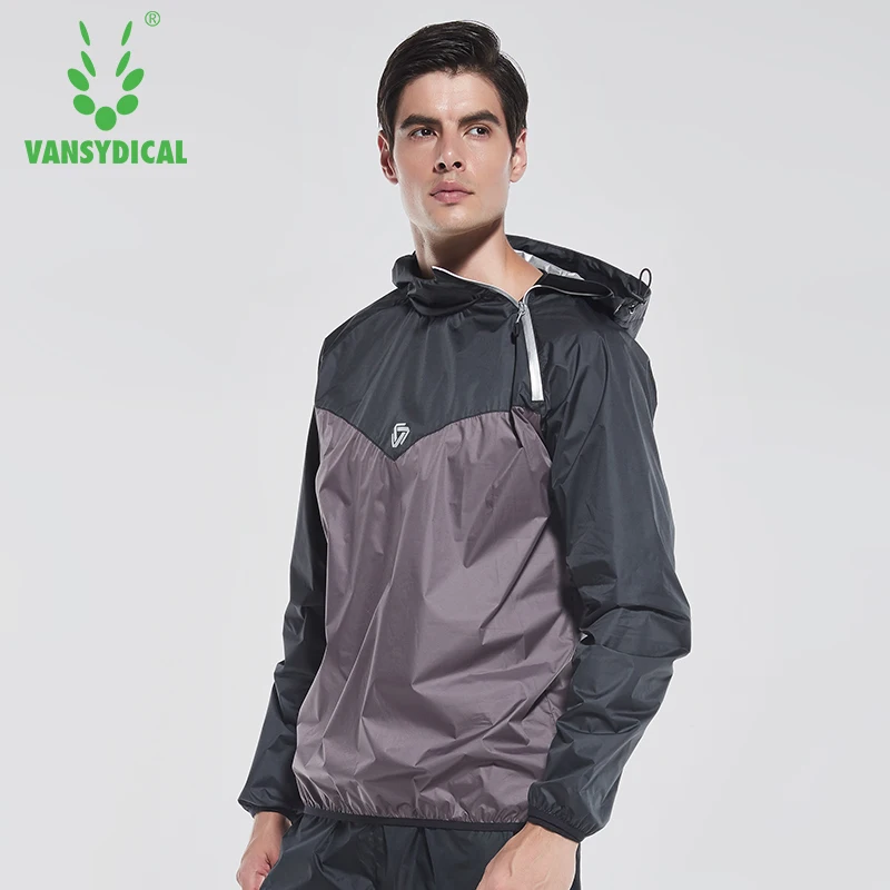 Men Sauna Sweat jacket Body Shaper male Slimming Thermo running workout