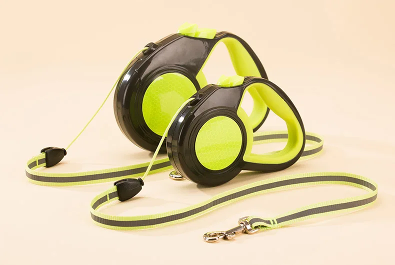 Reflective Dog Leashes ABS Plastic More Durable Automatic Extension Retractable Leashes 3M 5M   (5)
