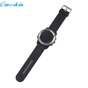 

OMESHIN Factory Price Soft Silicone Strap Replacement Watch Band + Lugs Adapters For Garmin Fenix/Fenix 2 Watch July27P30