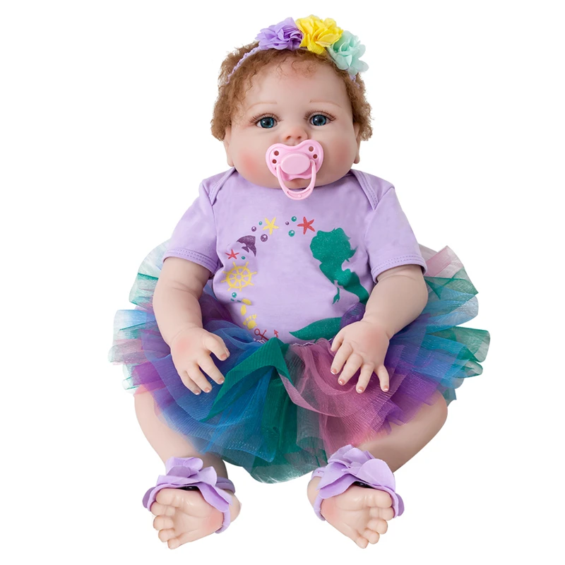 Bebes Кукла реборн Мягкая силиконовая младенец получивший новую жизнь Детские